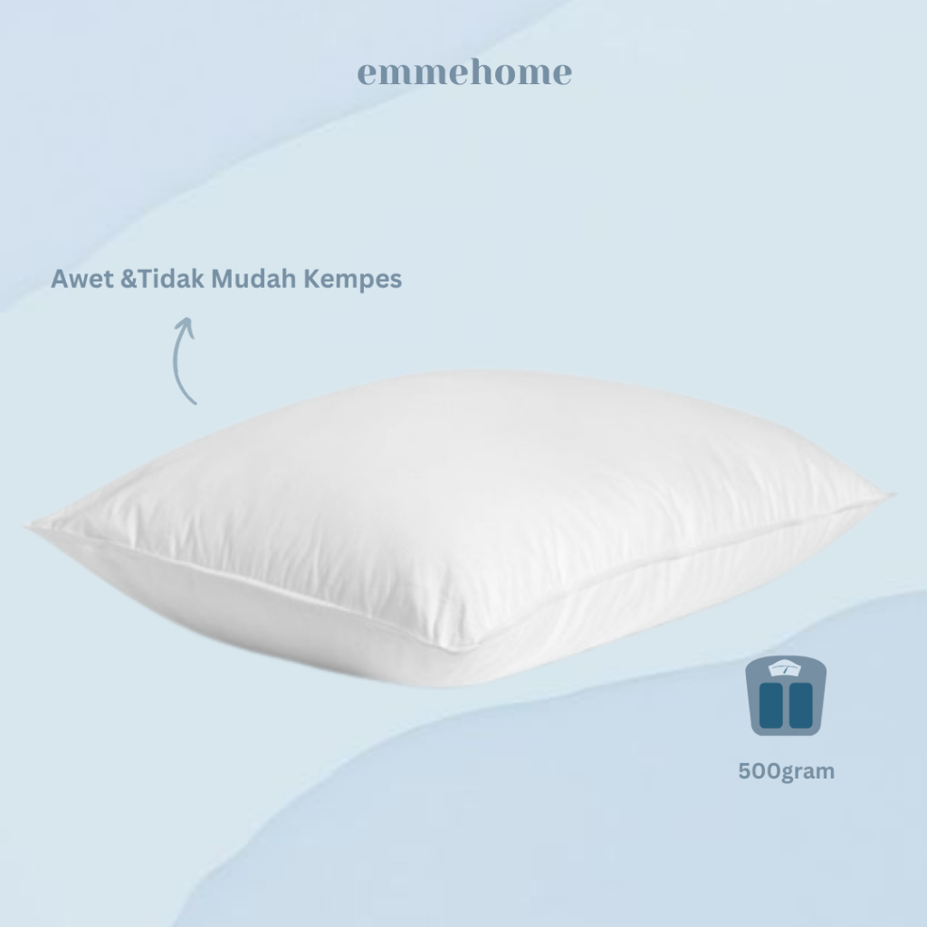 BANTAL &amp; GULING TIDUR HOTEL PREMIUM SILICON 600 GR HCS / BANTAL MOTIF SILIKON EMPUK BY ANDERS BAHAN HALUS &amp; LEMBUT  100% SILICON FIBER GRADE A UKURAN 50x65 CM