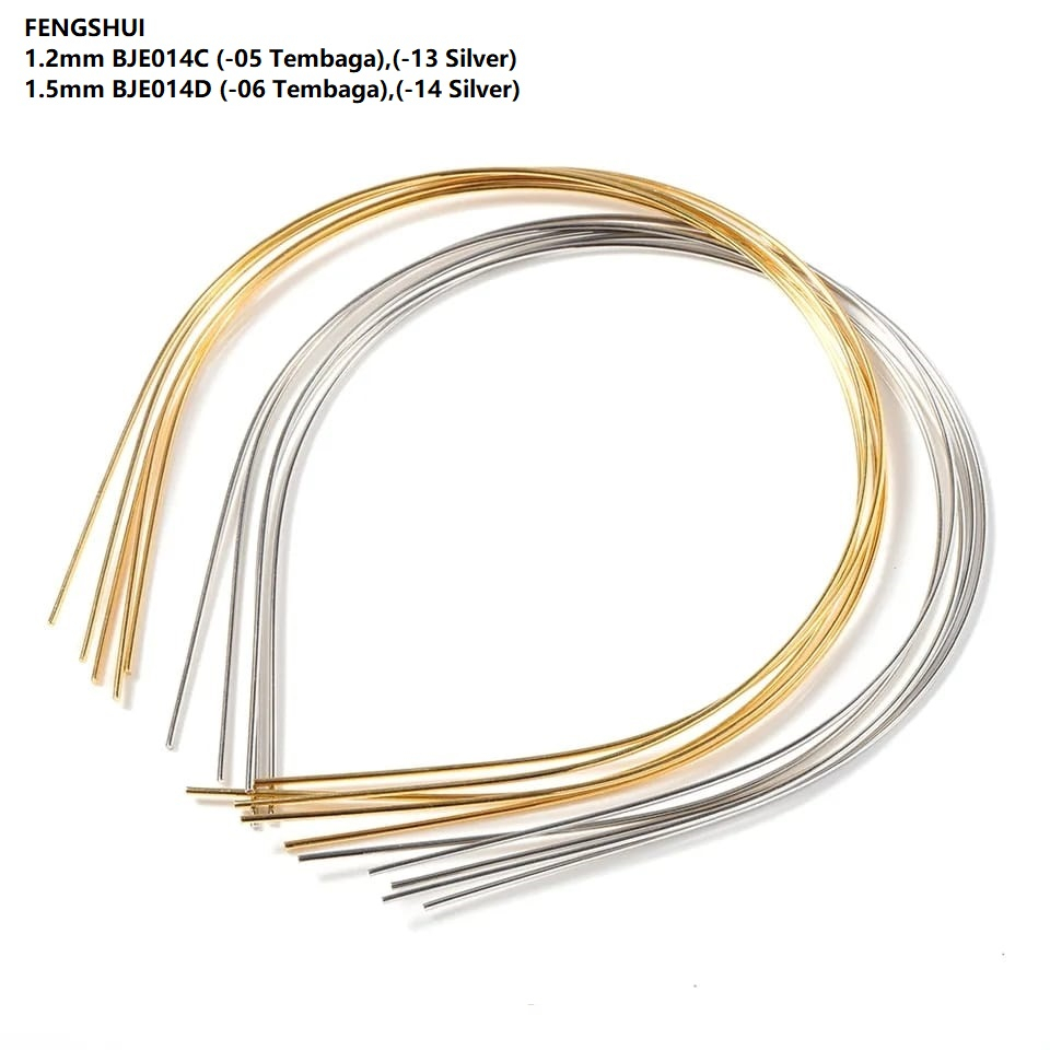 Bahan Aksesories Bando Kawat Tembaga Polos Uk 1.2mm &amp; 1.5mm  Harga/100pc