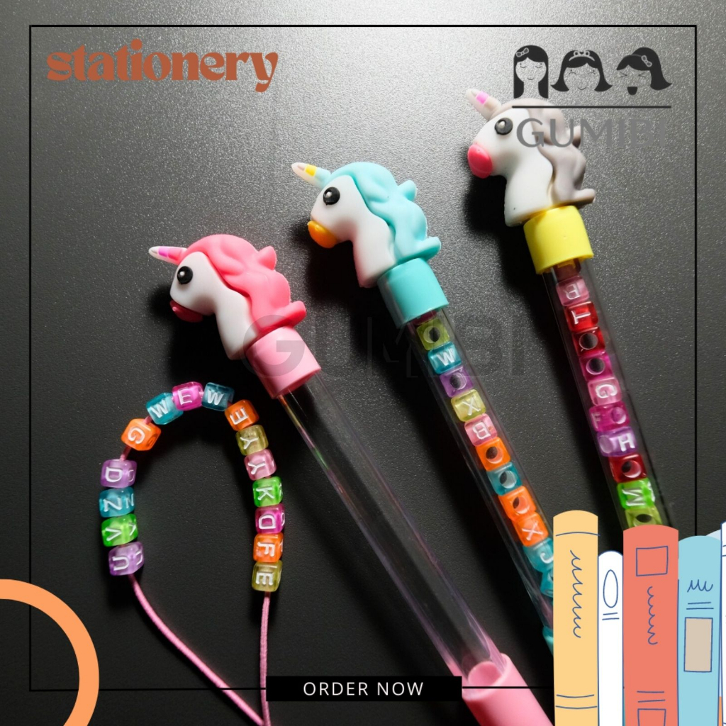 

PULPEN DIY GELANG UNICORN PEN GEL UNICORN PULPEN DIY GELANG HURUF NAMA LUCU TERMURAH