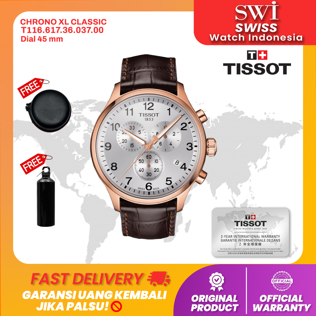 Jam Tangan Pria Tissot T116.617.36.037.00 Chrono XL Classic