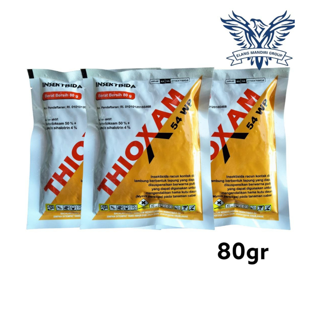 THIOXAM 54 WP 80 gr Tiametoksam 50 % Lamda sihalotrin 4 % Untuk Hama Penghisap
