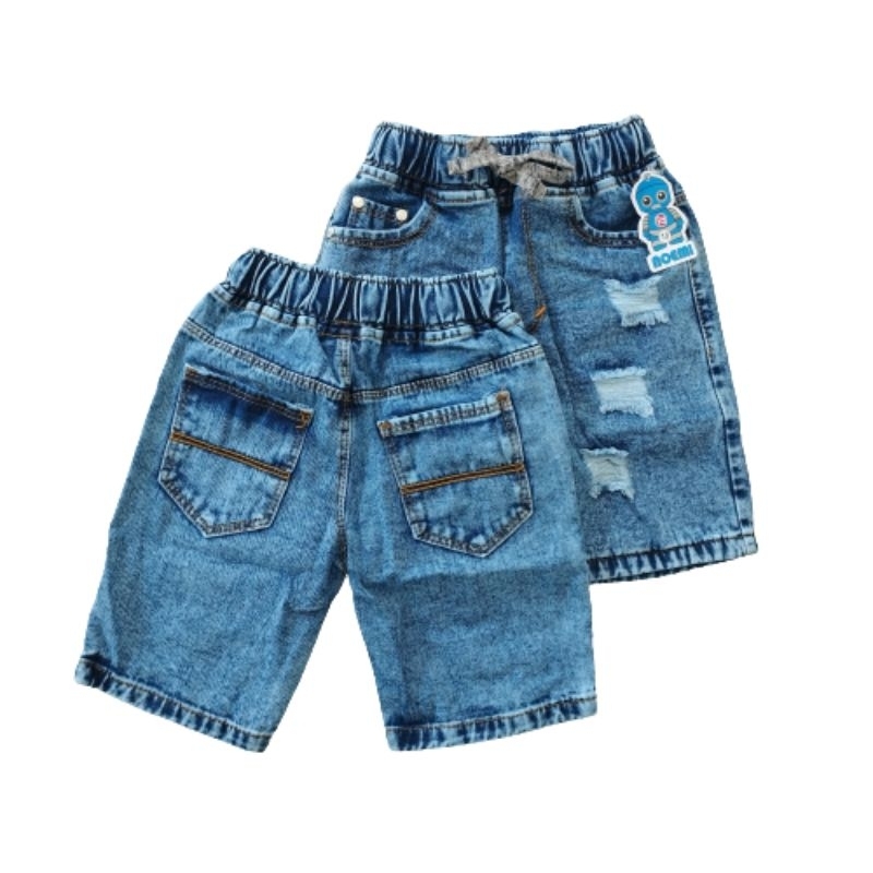 Jeans Anak Pendek Ripped 1-10 Tahun
