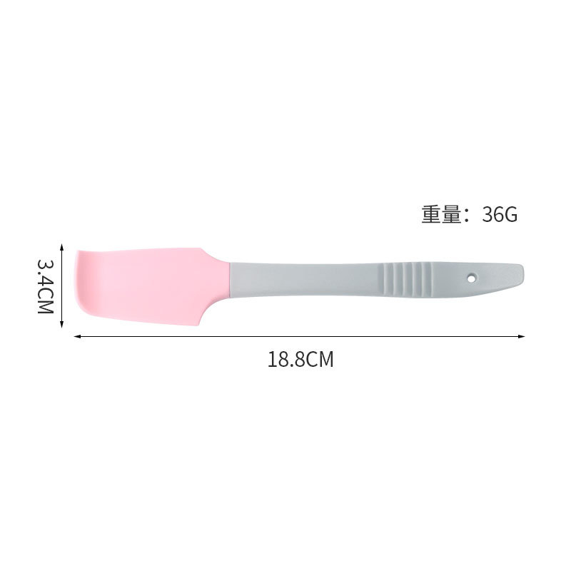 small silicone spatula scraper ujung lengkung/spatula scraper