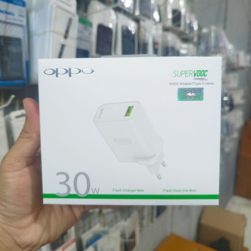 CHARGER OPPO RENO 3 / RENO 2F / FIND X / RENO 4 ORIGINAL 100% 30W USB TYPE C