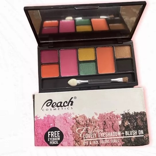 PEACH LOVELY EYESHADOW + BLUSH ON BPOM / EYESHADOW PALETTE