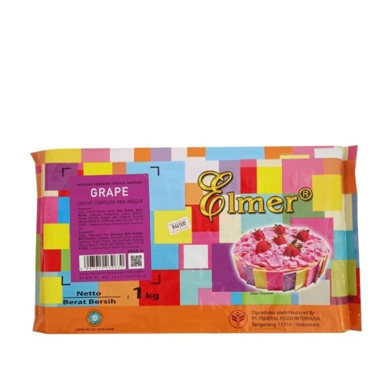

Elmer Chocolate Compound Grape / Anggur 1kg