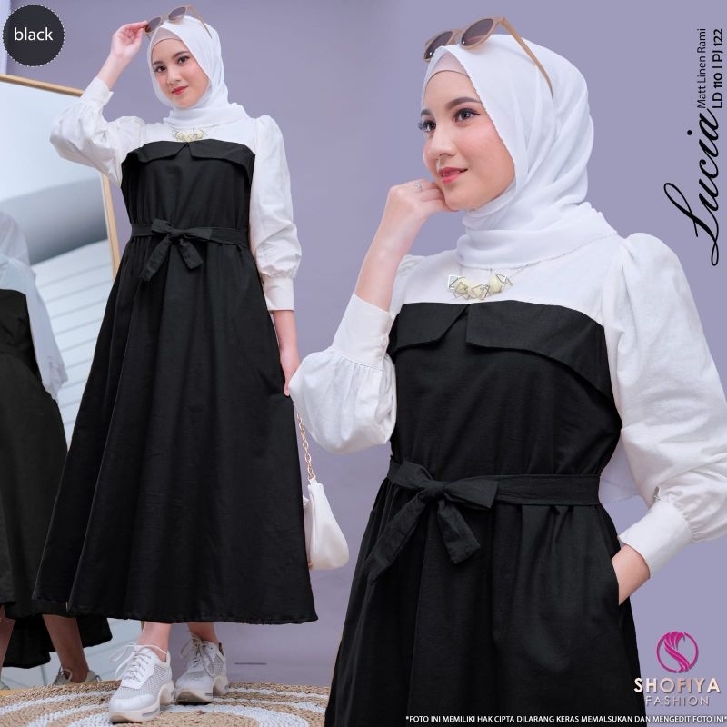 [READY BARU] KALISTA • PIYA BY SHOFIYA GAMIS DRESS OVERALL FASHION MUSLIM TERBARU