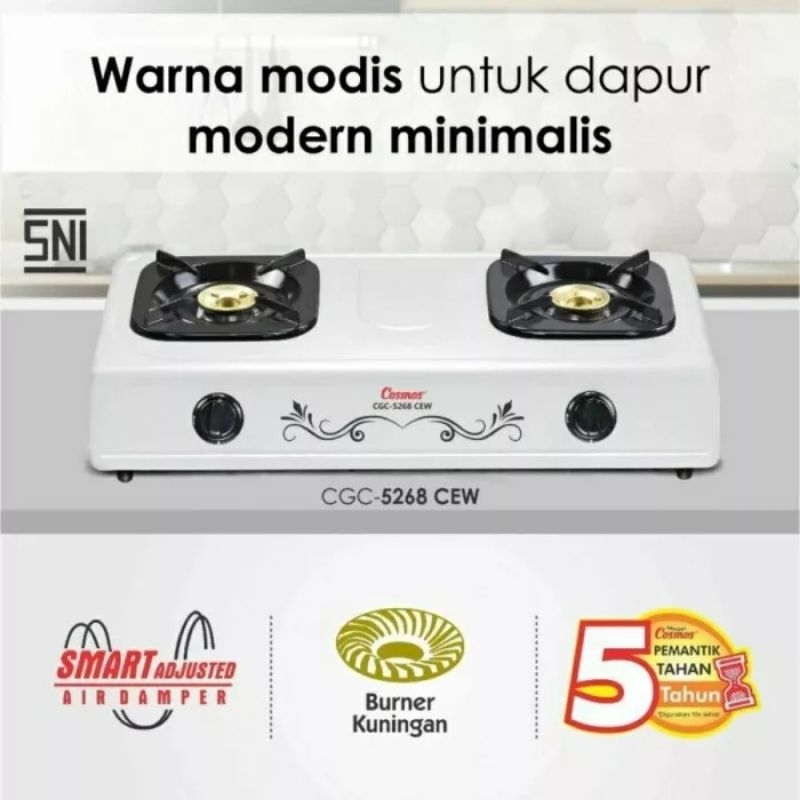 Cosmos Kompor Gas 2 Tungku - CGC5268