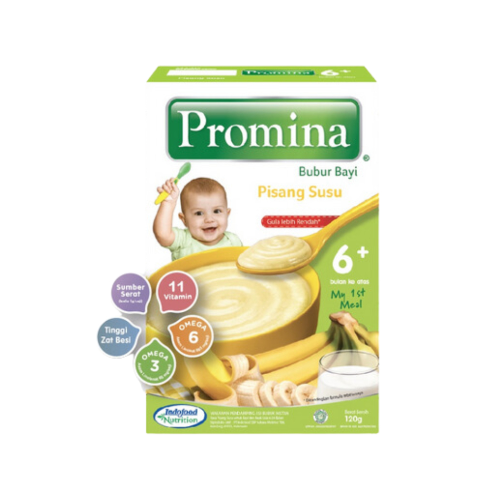 PROMINA BUBUR PISANG BAYI 120 G 6+ BULAN MAKANAN BAYI