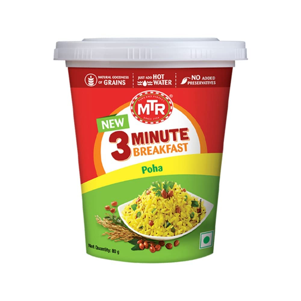

Makanan India / MTR 3 MINUTE BREAKFAST POHA 80GR