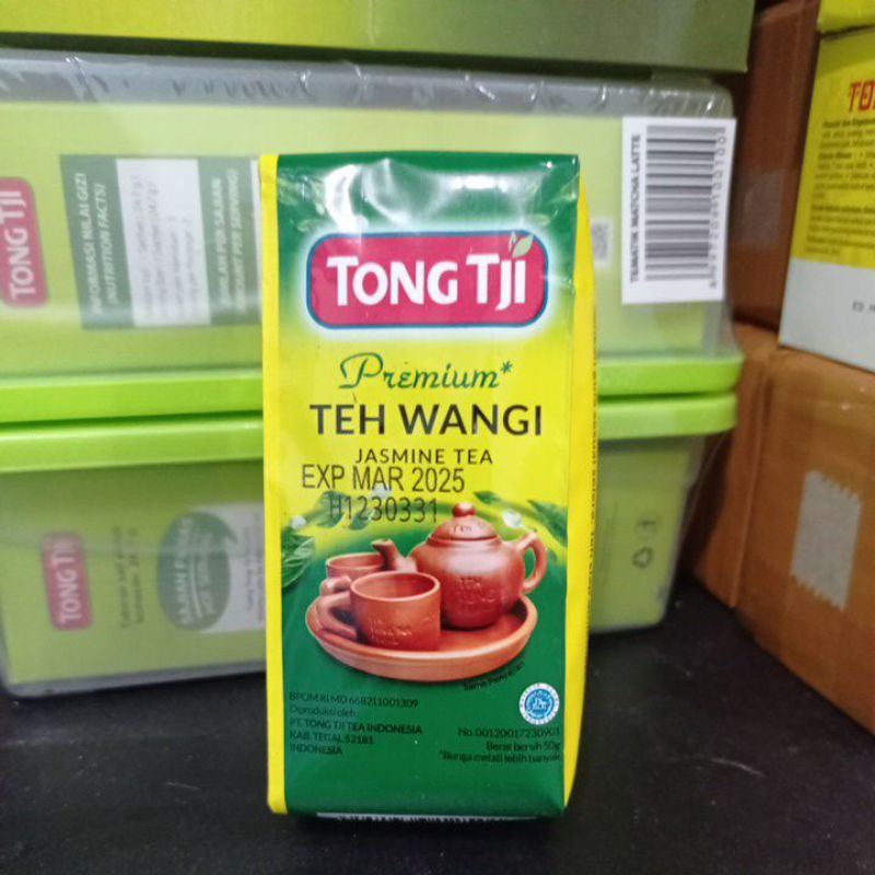 TONG TJI Jasmine Tea PREMIUM 50 gram (Teh seduh / Tubruk)