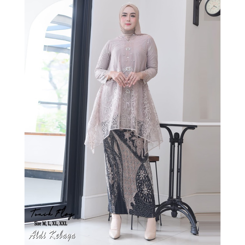 Permata Olshop / Kebaya Floy Kartini Payet Modern FM / Kebaya Modern / Kebaya Busui Payet Mewah / Kebaya Kartini Tunik  Busui / Kebaya Wisuda / Kebaya Kondangan / Kebaya Floy Payet Jumbo / Kebaya Jumbo Ld 130cm