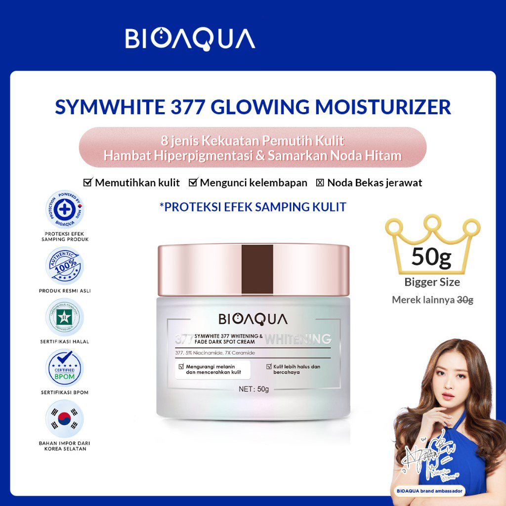 Bioaqua Symwhite 377 Whitening &amp; Fade Dark Spot Cream - 50g