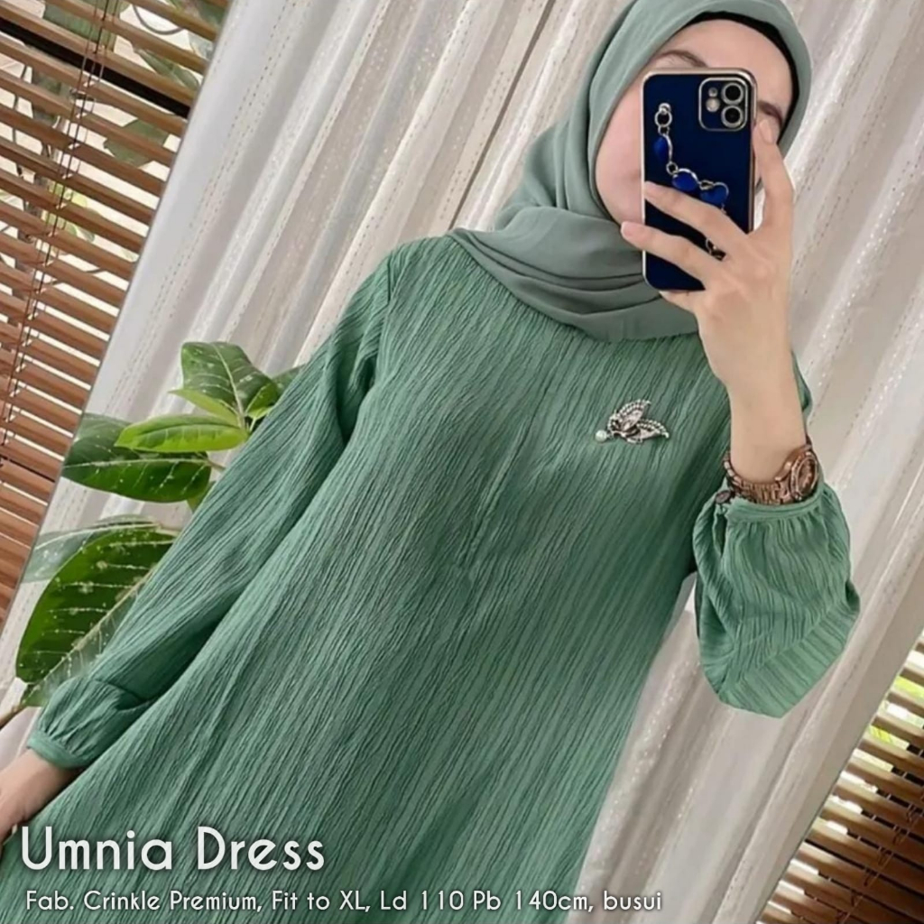 UMNIA DRESS CRINKEL MAXI KEKINIAN