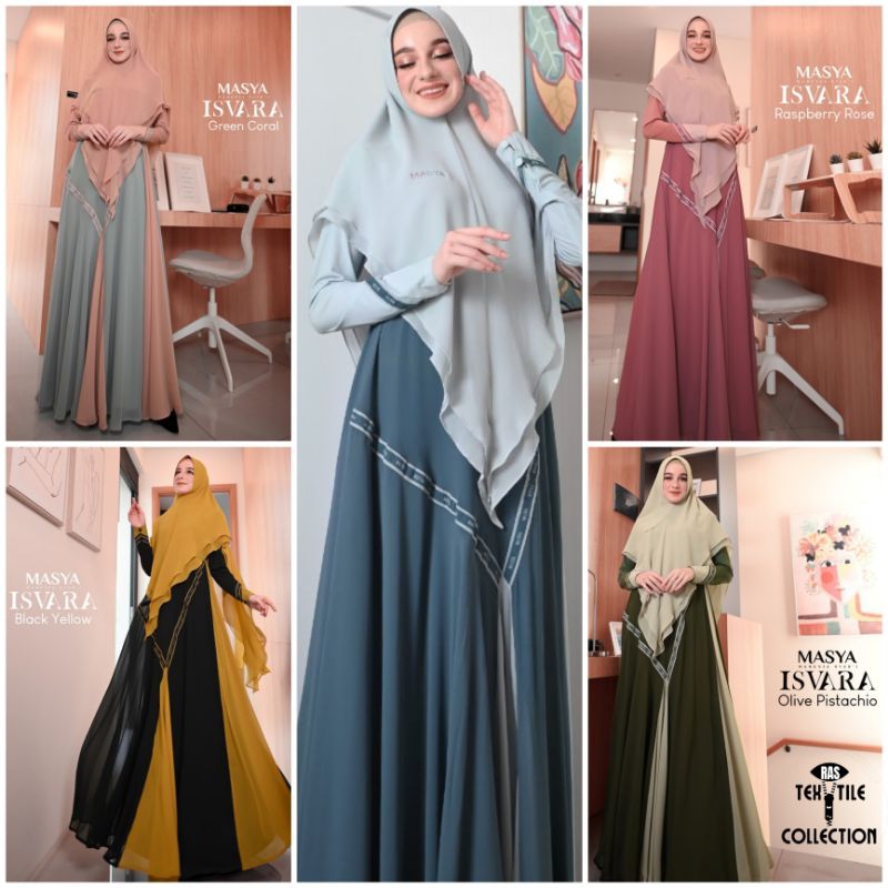 Set Gamis Dress Busui Friendly Ceruty Babydoll Printing Premium Syari Sage Green - Biru Muda - Hijau