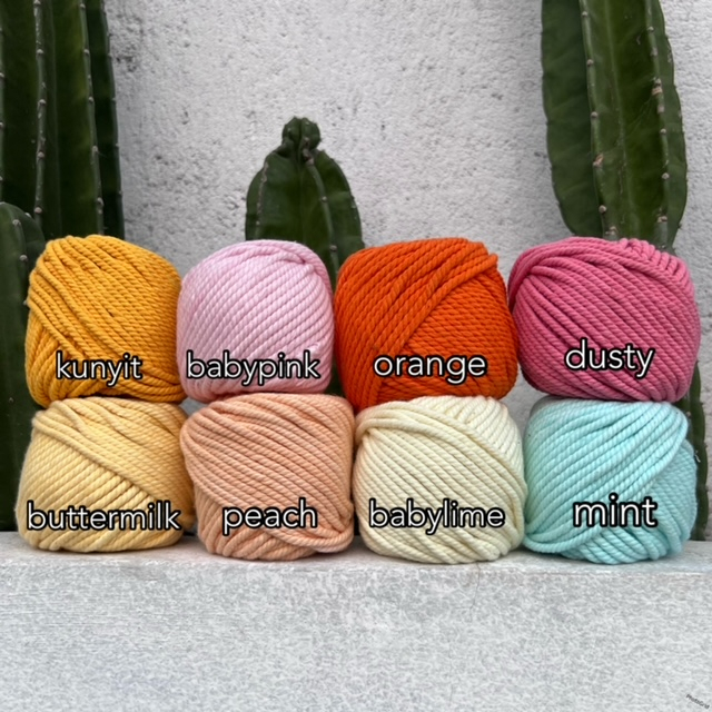 tali macrame katun 3mm 100gr