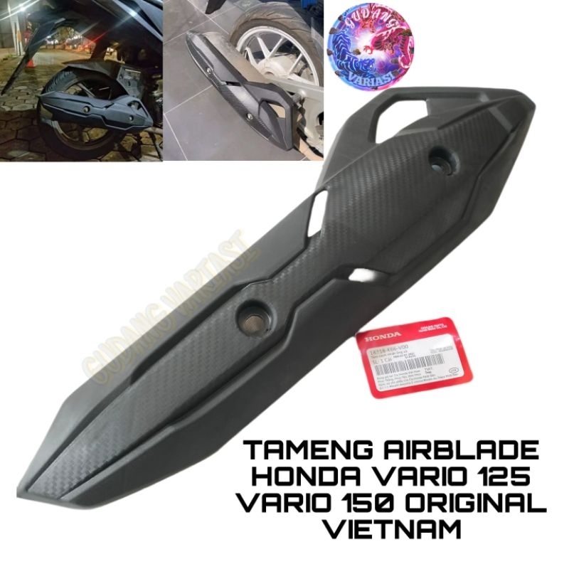 COVER TUTUP TAMENG KNALPOT AIRBLANDE VARIO 125 150 CARBON VIETNAM