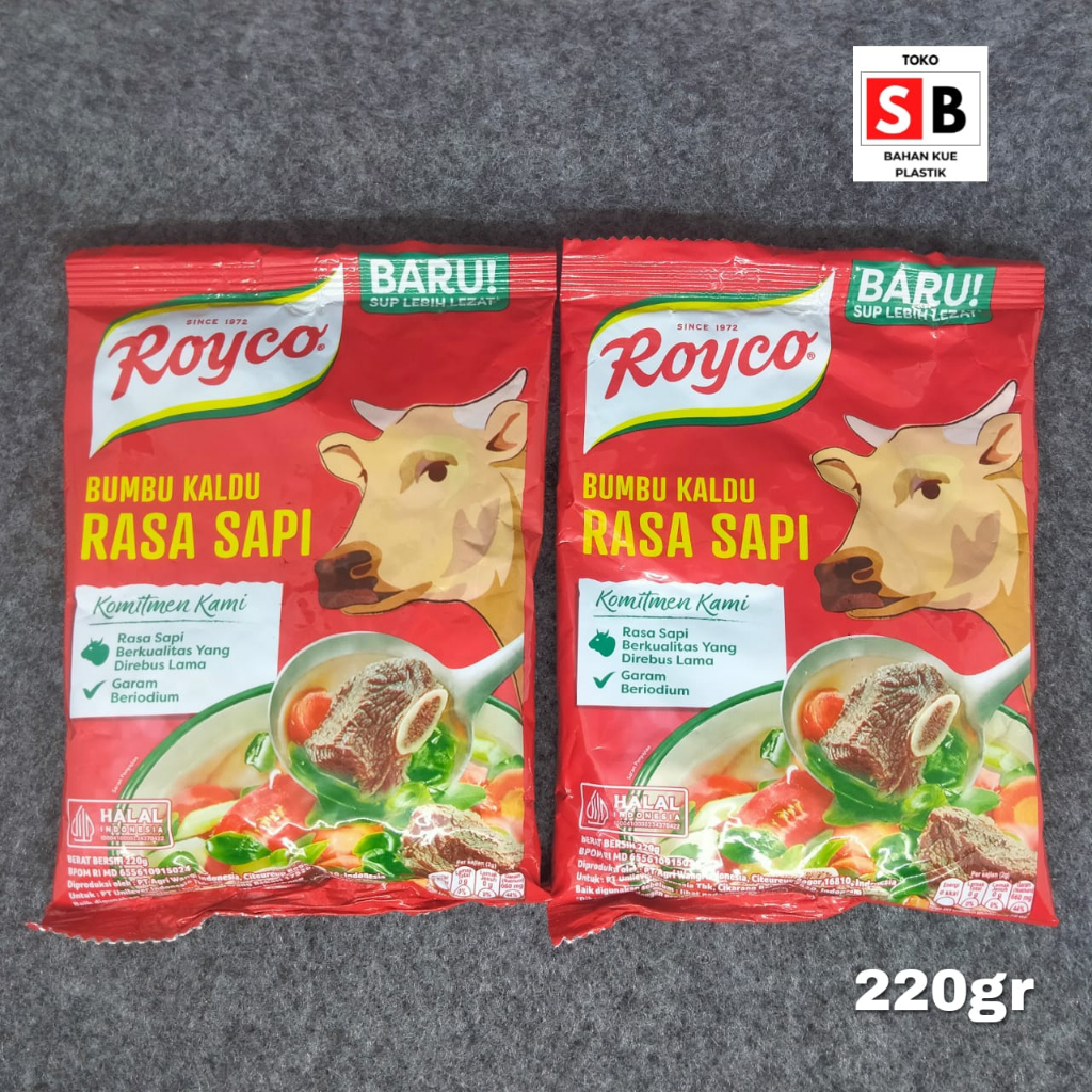 

ROYCO BUMBU PENYEDAP RASA SAPI/ BUMBU KALDU SAPI/ KALDU SAPI INSTAN UK 240GR & 94GR