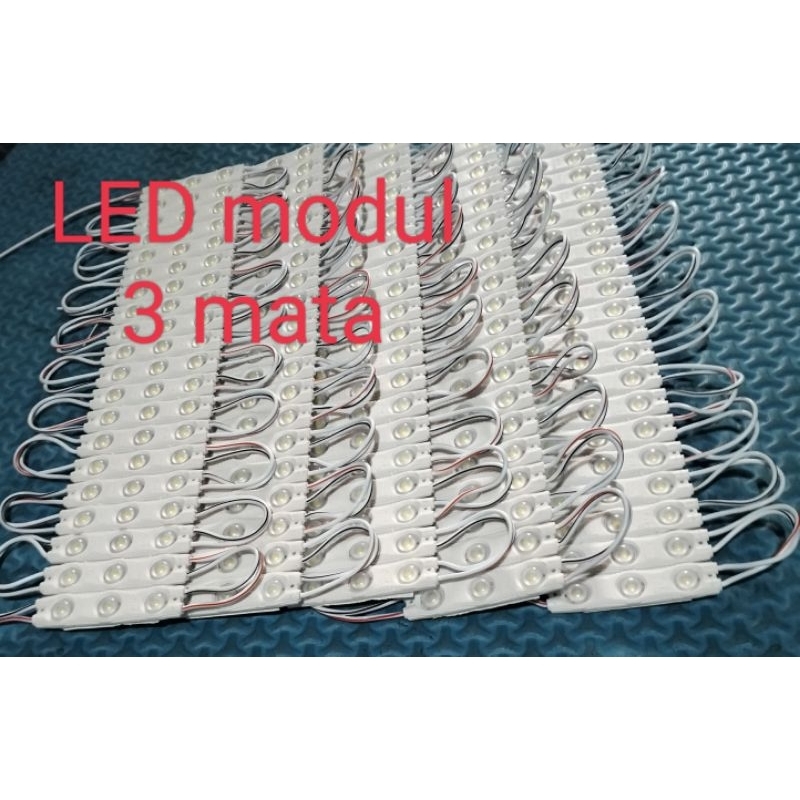 LED modul 3 mata tipe 6411 12v warna putih