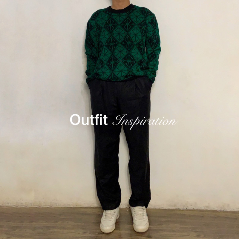 UNI3EX Tribal Knitwear Black