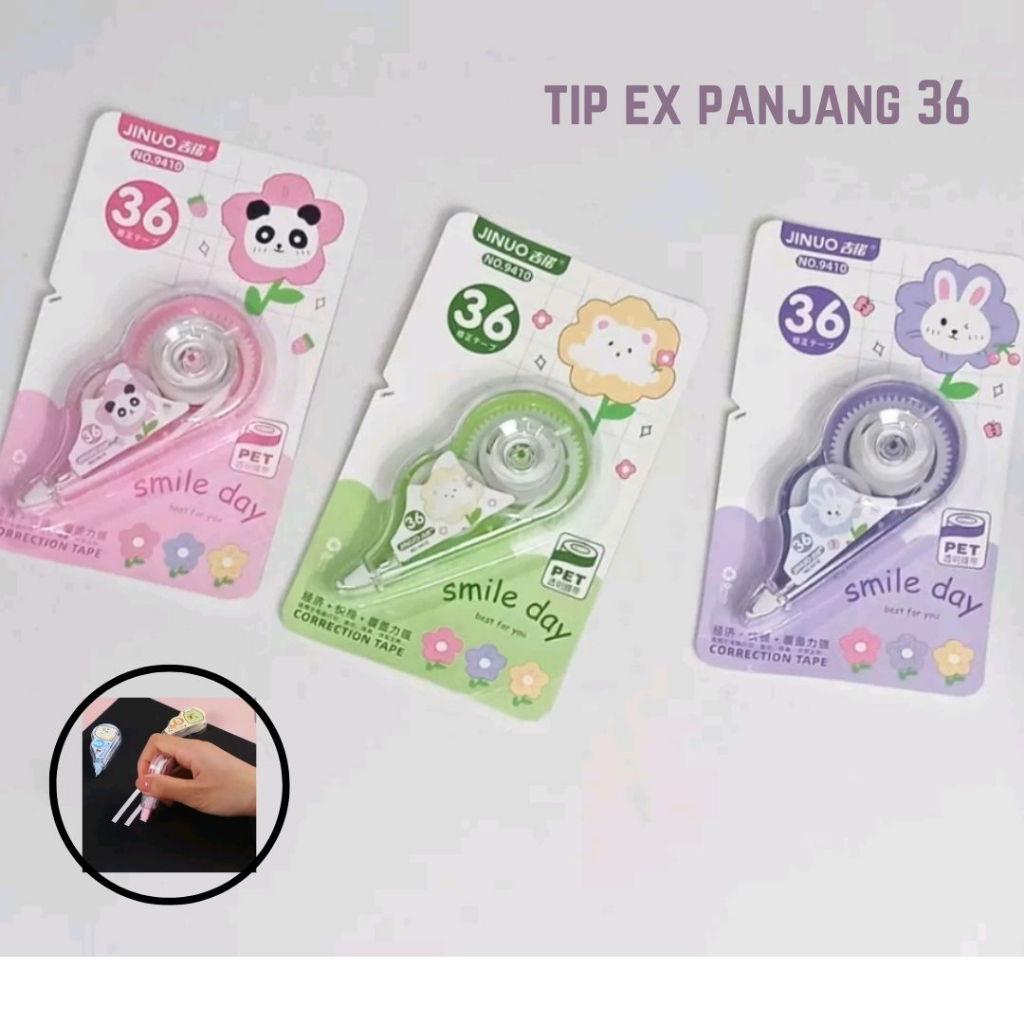 

Tip Ex Kertas Motif Karakter Correction Tape Roll Tipe X Pita Panjang 36 Meter