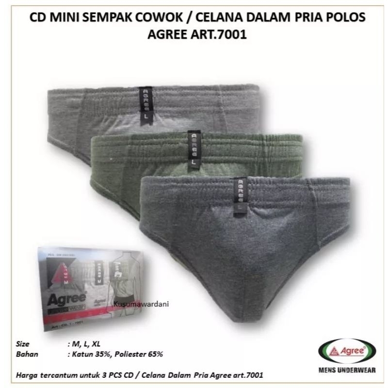 celana dalam pria agree 7001