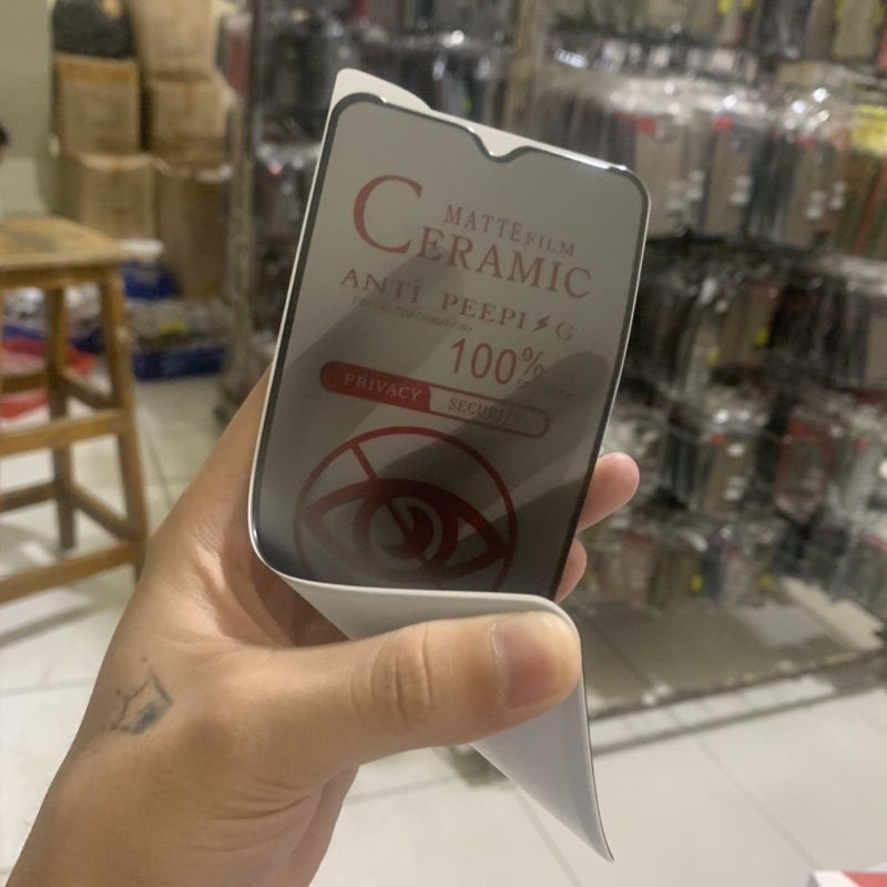 Anti gores ceramic Spy Matte Infinix Smart 7 Note 12 NFC Note 12 Pro 5G - UA