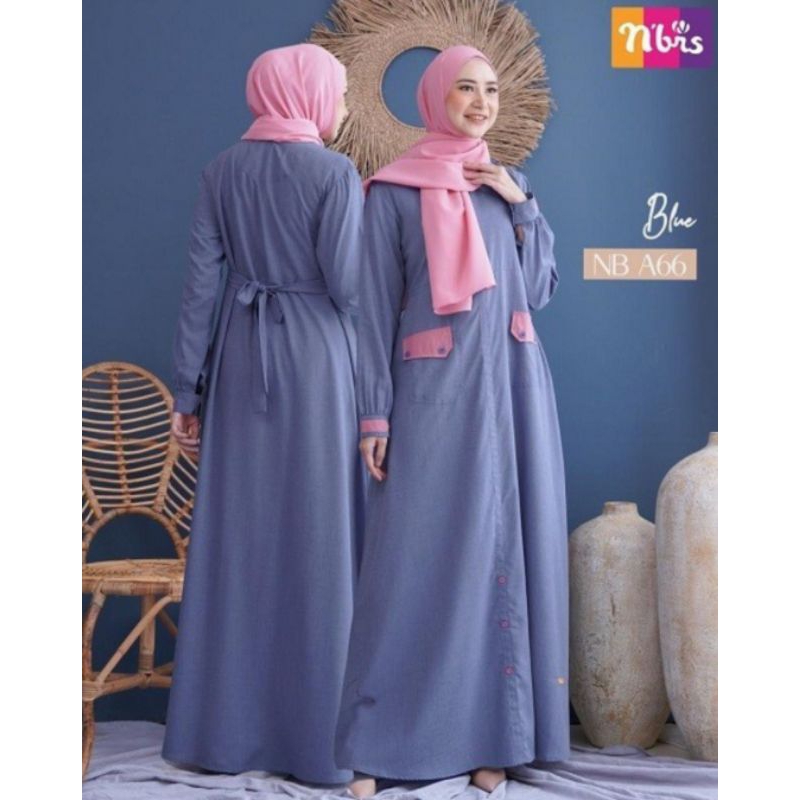 CODBAJU MUSLIMAH BUSANA NIBRAS NB A66/GAMIS/DRESS MURAH