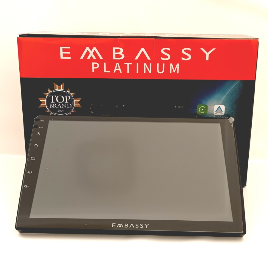 Head Unit Android Embassy 9 inch ram 2Gb memori 32Gb Apple Carplay & Android Auto