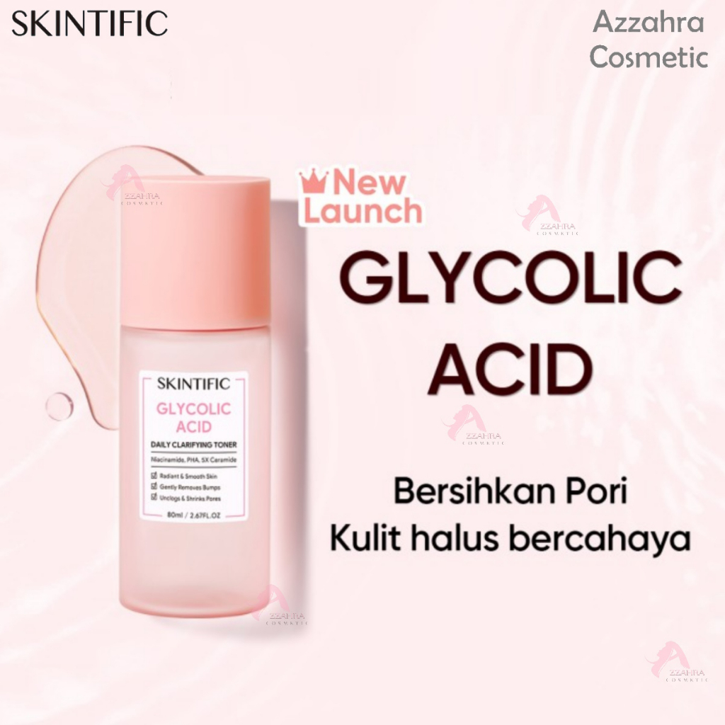 SKINTIFIC Glycolic Acid Daily Clarifying Toner 80ml