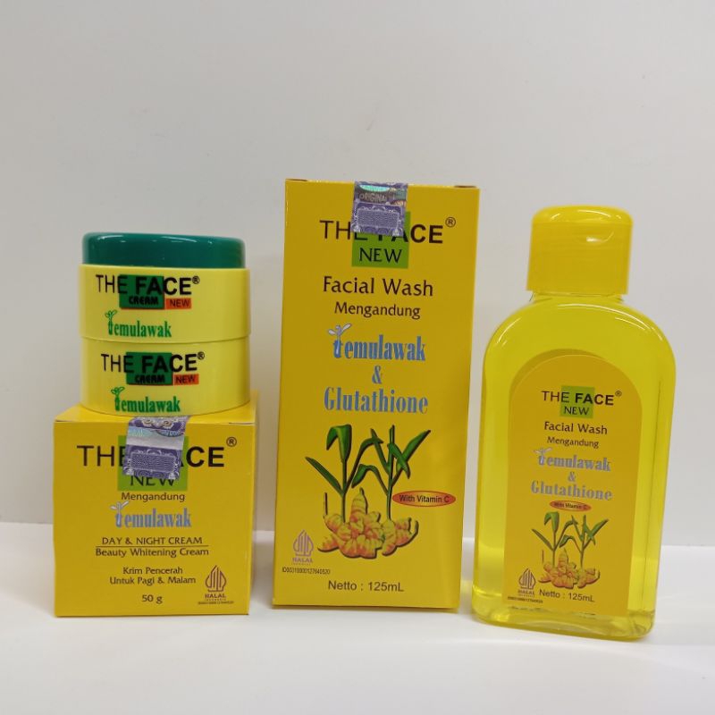 PAKET CREAM TEMULAWAK THE FACE + FACIAL WASH TEMULAWAK THE FACE