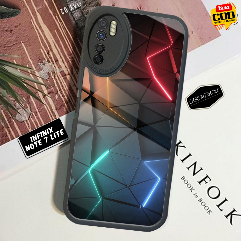 Case INFINIX NOTE 7 LITE - Casing INFINIX NOTE 7 LITE Terbaru CASE MIRACLE [ MOTIF 01 ] Cassing Hp -