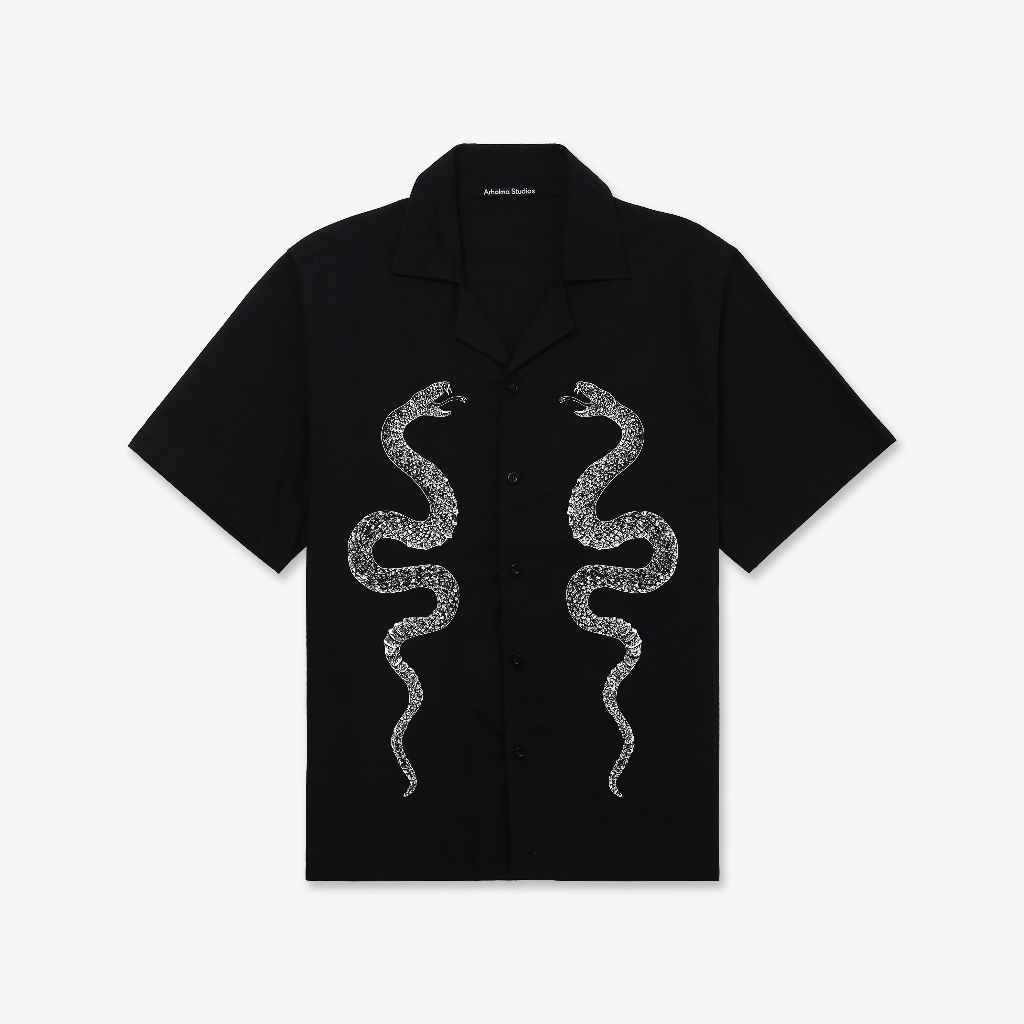 ARHOLMA STUDIOS - OVERSIZED SHIRT 'RATTLE' BLACK