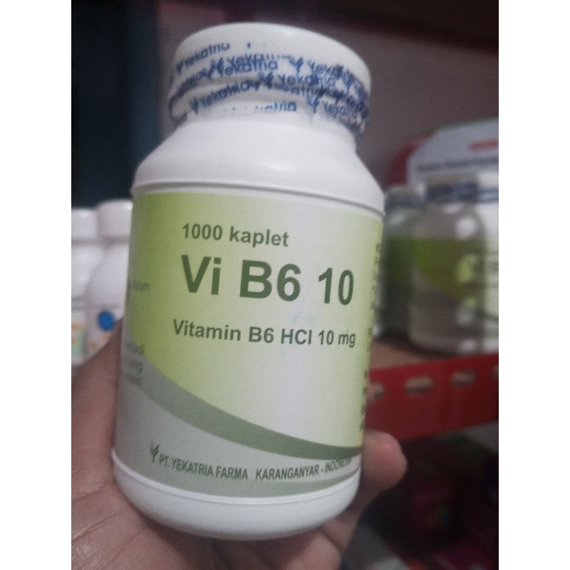 Vitamin B6 10 mg isi 1000 Tablet per Kaleng Yekatria