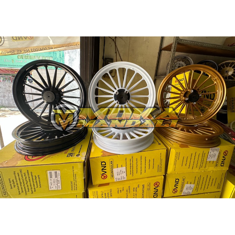 Velg Vnd Racing Bluerim P18 daytona dt All Matic Honda vario beat scoopy 110/125/150 Yamaha Mio Karb