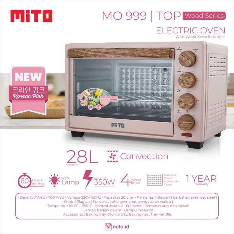 Mito - Oven Mito 28 Liter TOP MO 999 - Electric Oven Mito MO999