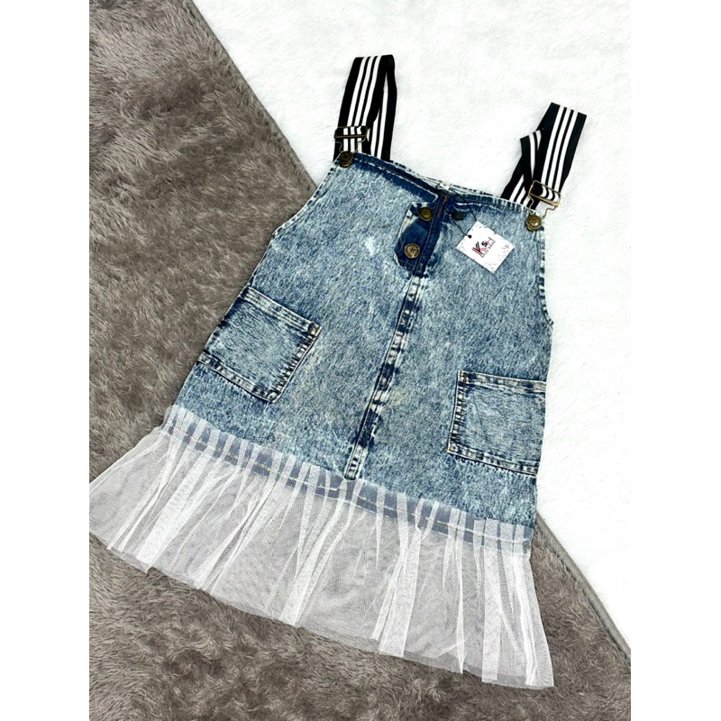 Overall Jeans Anak perempuan 3-8 Tahun kshfashion