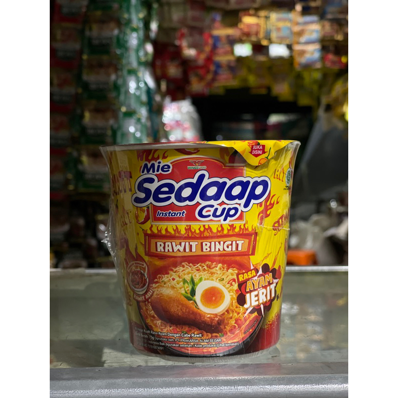 

Mie Sedaap Cup Rawit Bingit Rasa Ayam Jerit