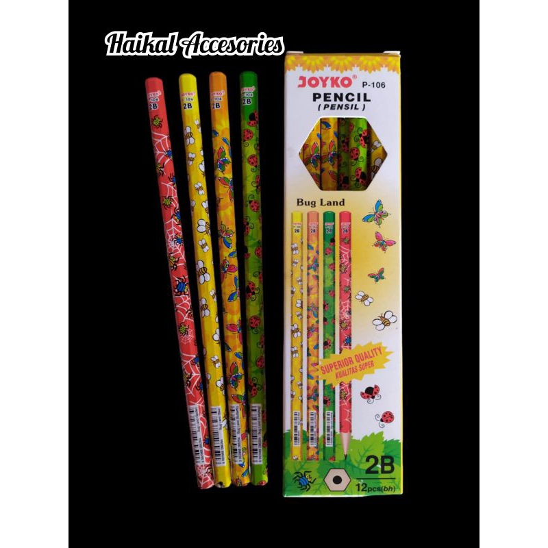 

Pensil 2B Joyko P.106 1 Box Isi (12 Pcs)