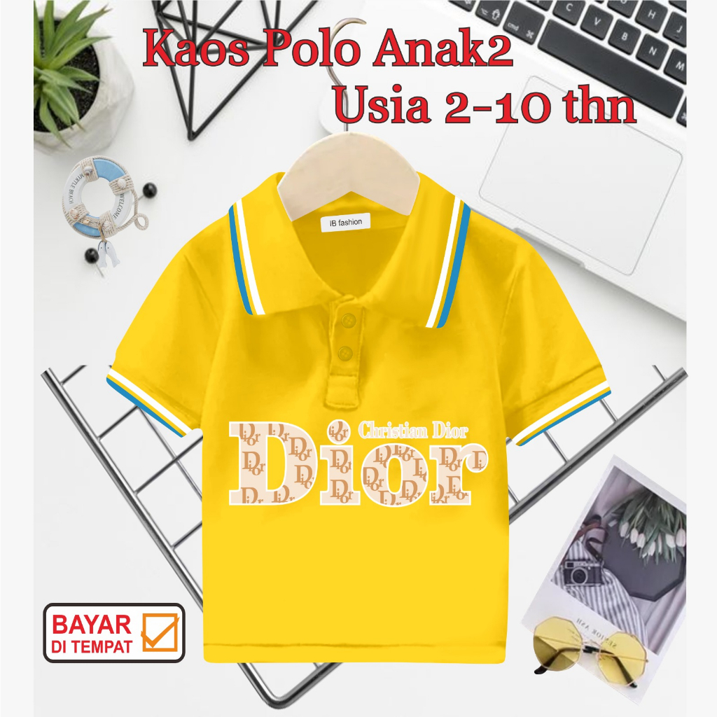((IB))KAOS ANAK2 KERAH POLO/D10R DIGITAL SABLON