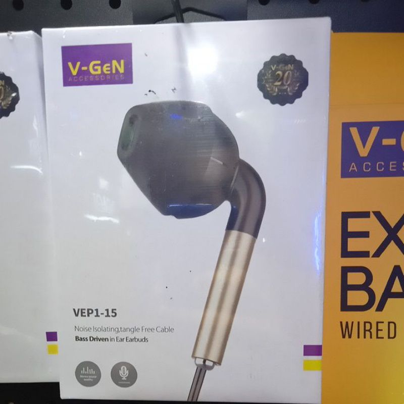 headset type L V-Gen premium bisa semua hp bahan bagus tali kual