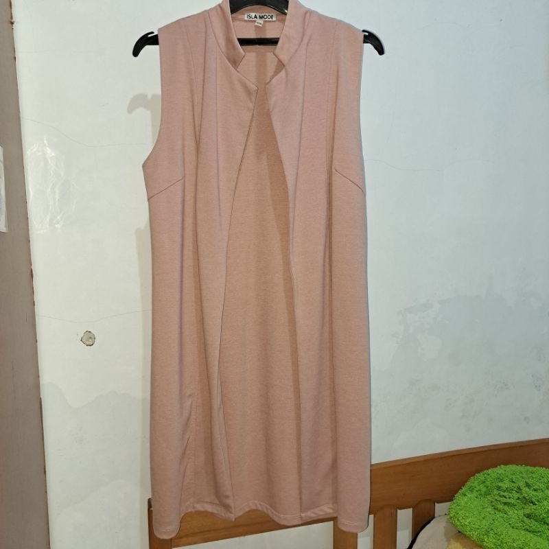 preloved outer warna peach isla mode
