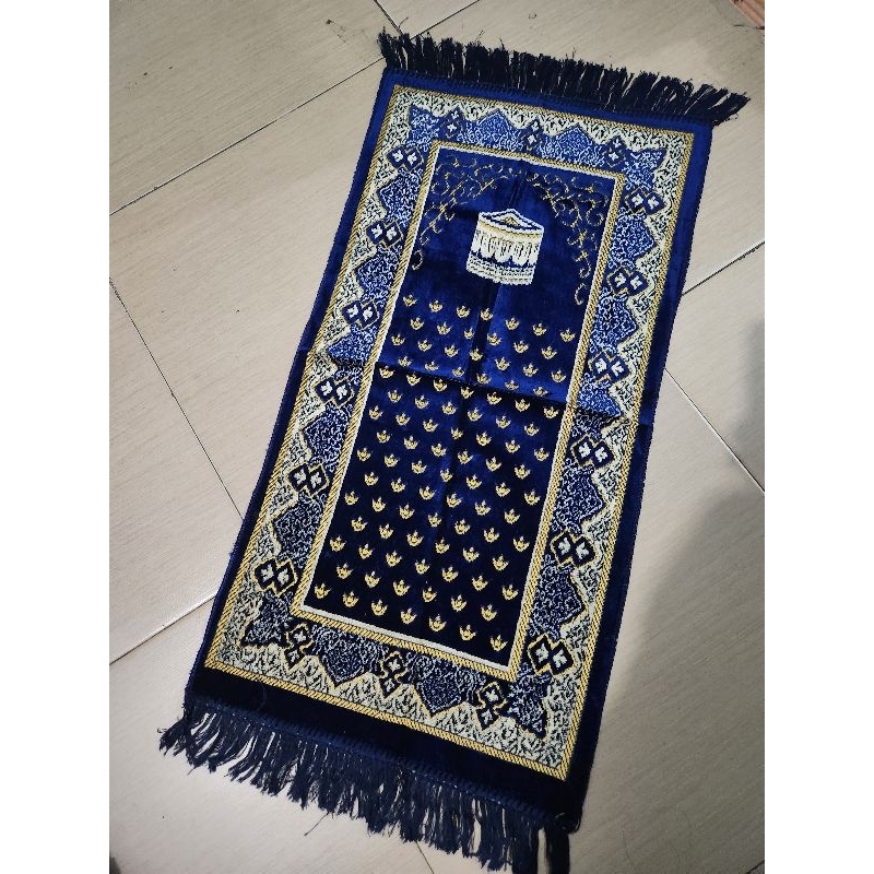 Sajadah Turki Tebal Beludru Halus JAMTEX Tanggung |53X105 CM | Sajadah Tebal| Souvenir Haji|oleholeh Umroh