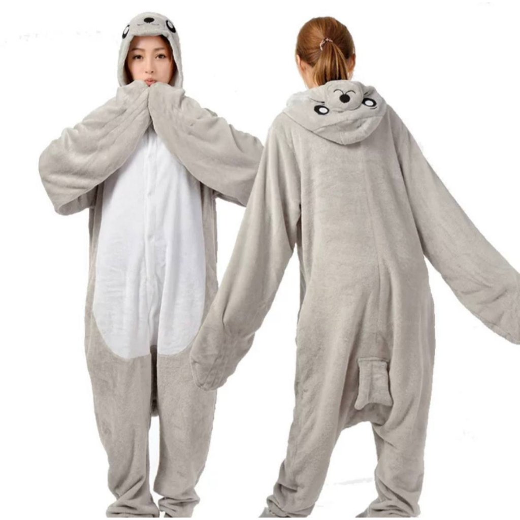 BAJU ONESIE KOSTUM SINGA LAUT SEA LIONS ABU ABU PIYAMA COSPLAY KIGURUMI