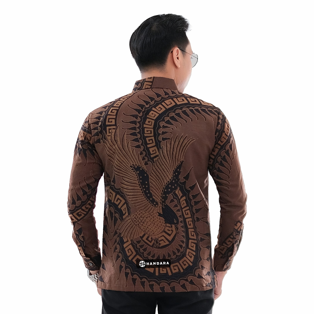 Handara Batik Pria Marlen Coklat HB-366