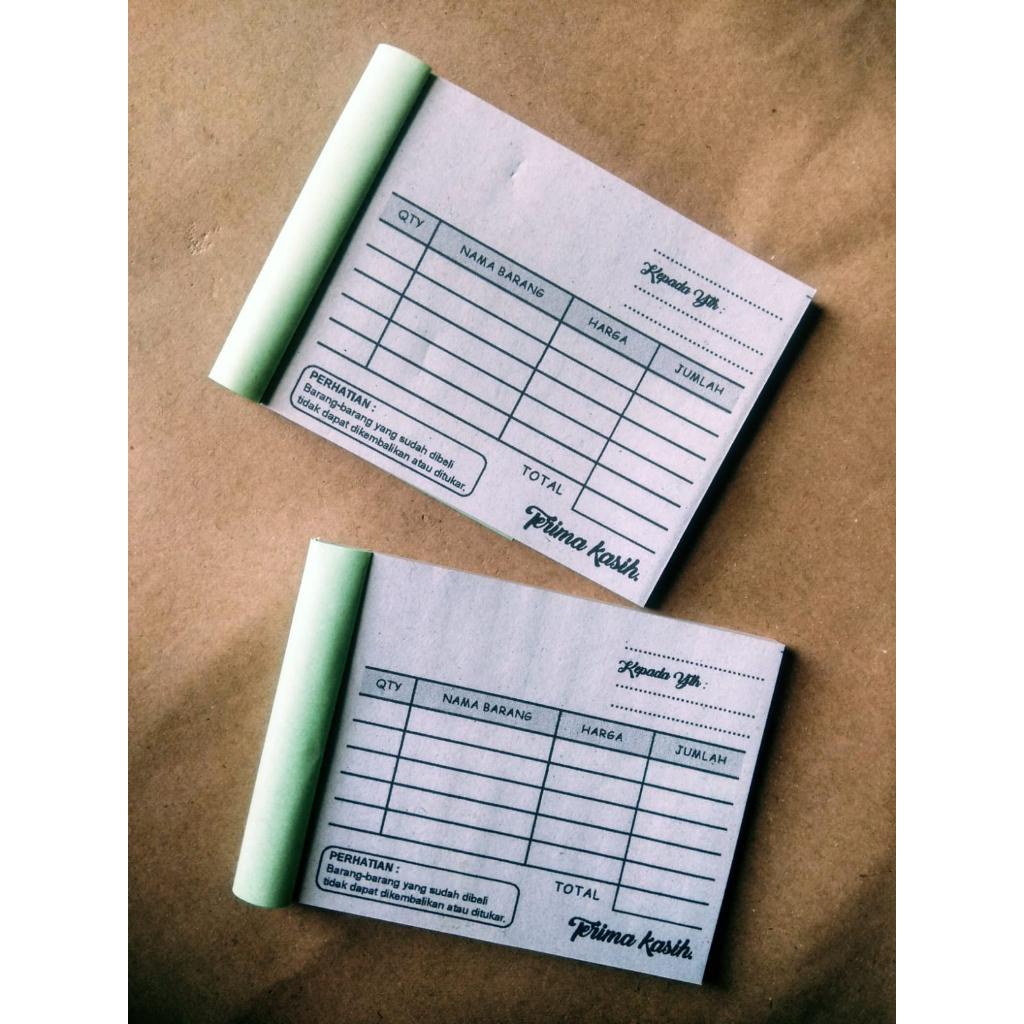 

Nota Blanko ukuran 1/8 folio LANDSCAPE
