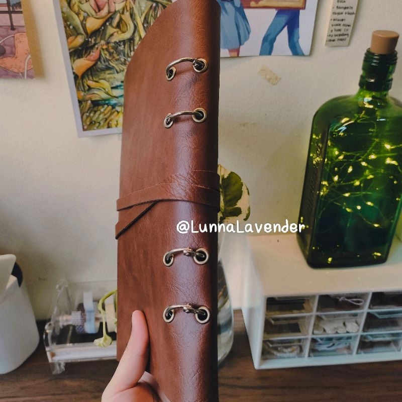 

Brown Traveler's Journal Binder A5 with Vintage Key