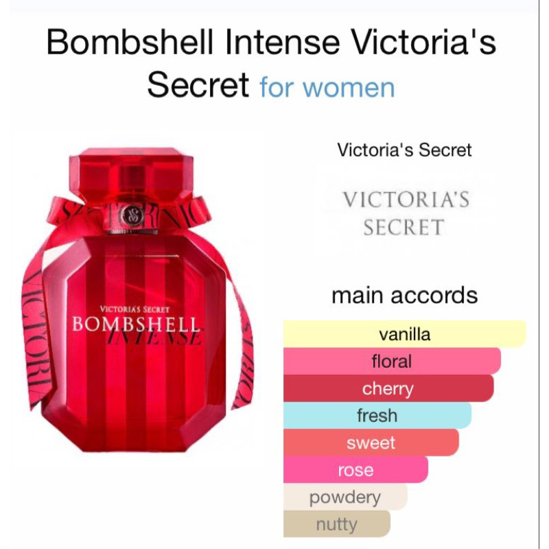 VICTORIA’S SECRET EDP BOMBSHELL INTENSE / BOMBSHELL PASSION / VERY SEXY SEA /TEASE / DREAM ANGEL / BOMBSHELL 50ml &amp; 100ml (BPOM + ORIGINAL STORE)