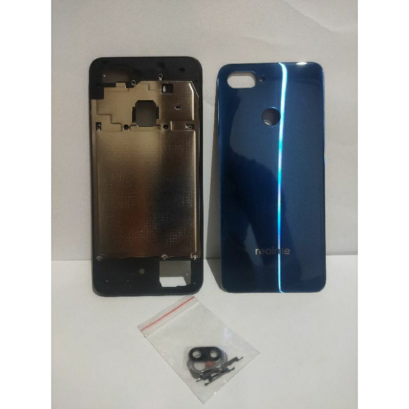 Casing Tutup Mesin + Backdoor Realme 2 Pro Sudah Plus Tombol Dan Ring Kamera / Backcover Casing Real