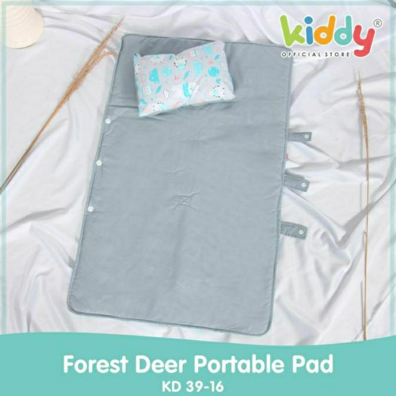 Kiddy Forest Deer Portable Pad / Tas Alas Tidur Bayi Serbaguna Portable Blanket Baby KD 3916